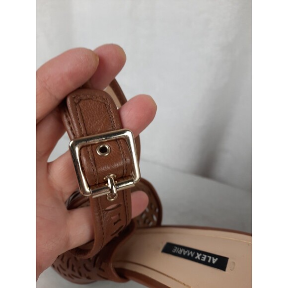 Alex Marie Brown Size 10 Cutout, Open Toe Slingback Sandals - Picture 9 of 15